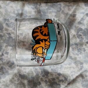 1978 Jim Davis Garfield Slurp Glass